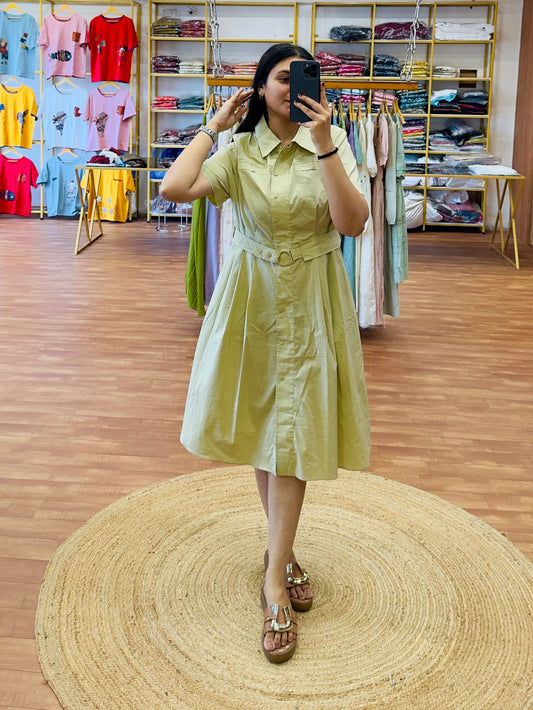 LIGHT PISTA SHADE FORMAL WESTERN DRESS