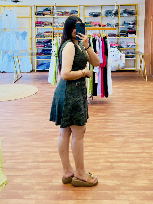 LEATHER SHORT WESTERN DRESS