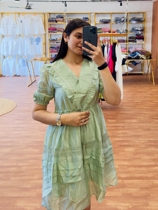 Pista short length western dress