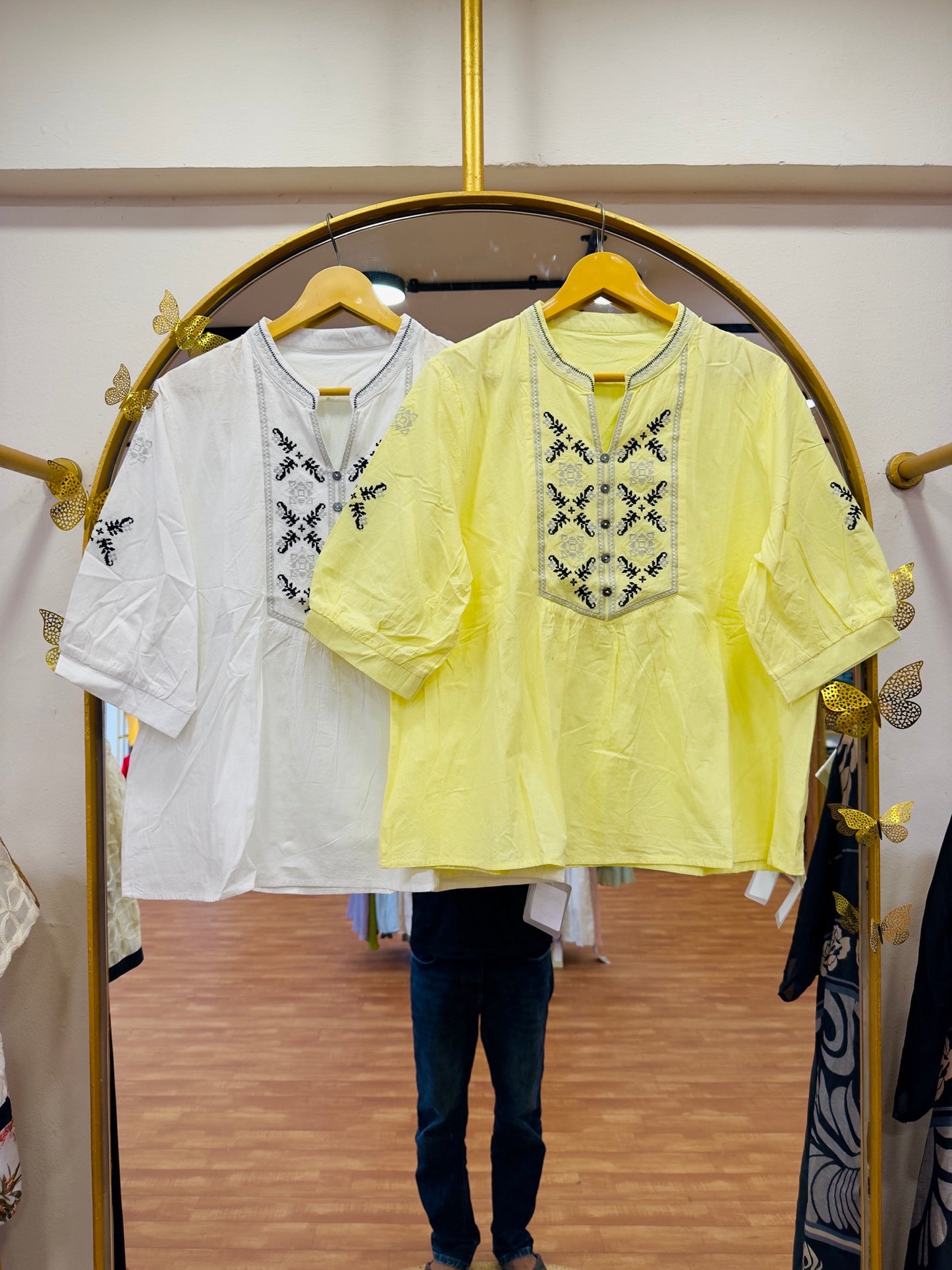 COTTON EMBROIDERY TOP
