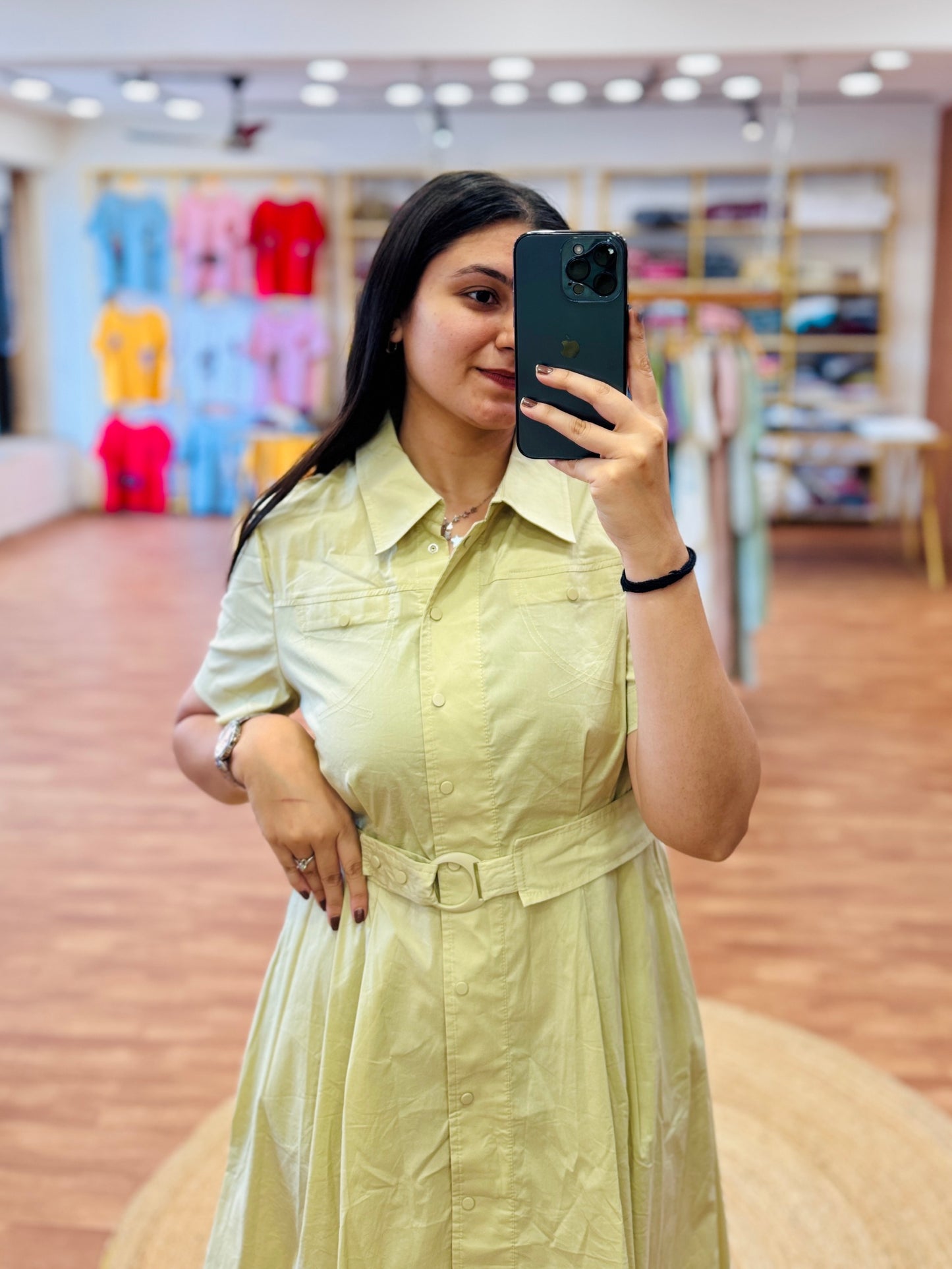 LIGHT PISTA SHADE FORMAL WESTERN DRESS