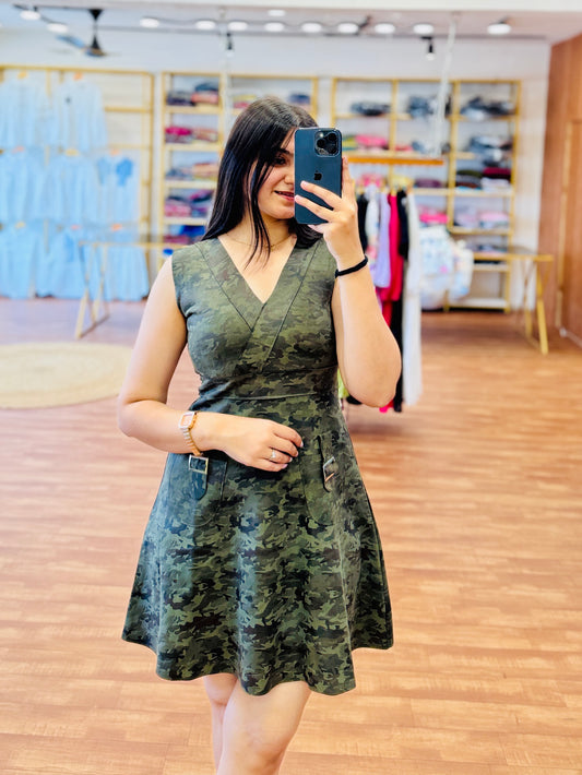 LEATHER SHORT WESTERN DRESS