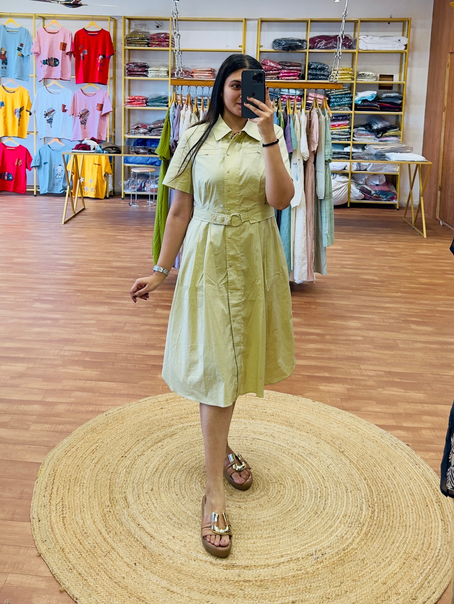 LIGHT PISTA SHADE FORMAL WESTERN DRESS