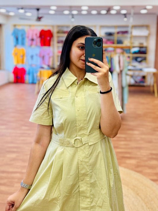 LIGHT PISTA SHADE FORMAL WESTERN DRESS