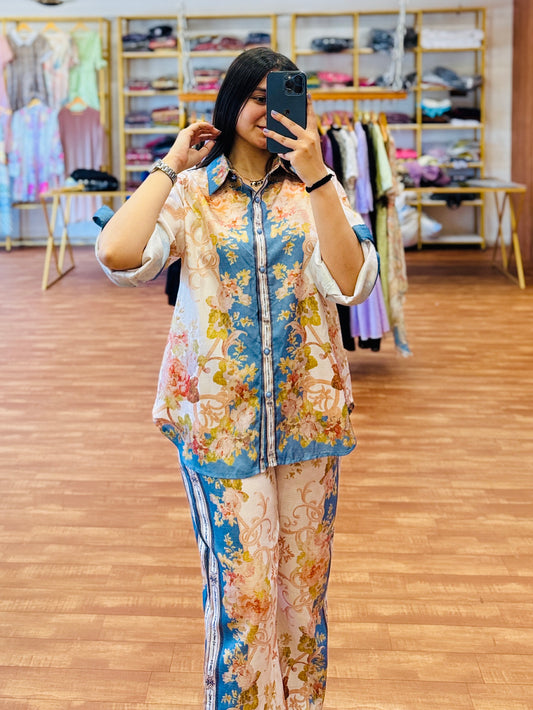 PRINTED DEMANDING TRENDY COORD SET